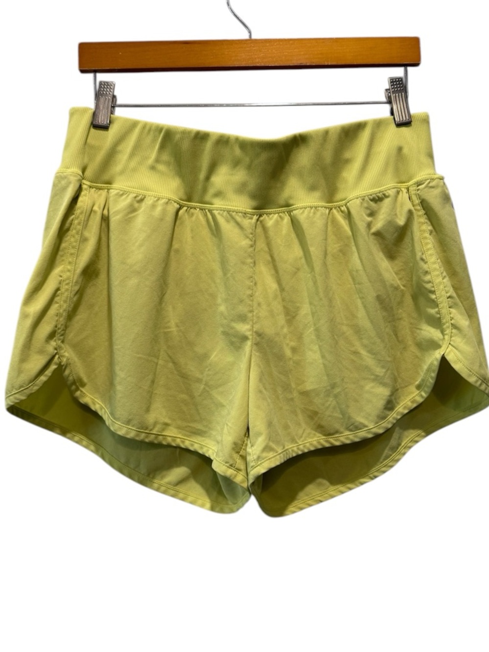Nordstrom Zella Lime Green Athletic Shorts